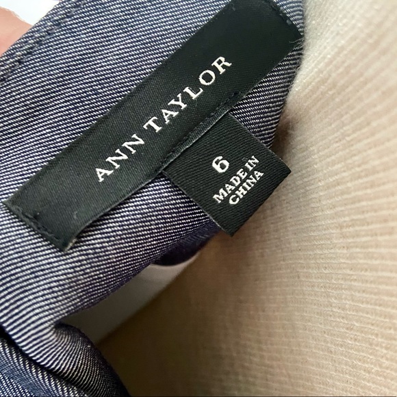 Ann Taylor Blue & Ivory Lace Skirt - Picture 6 of 9